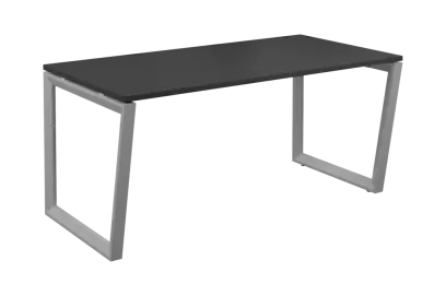 SEK-V - 16 stůl kancelářský, kovová podnož stříbrná, deska 25 mm, široký 1600 mm, antracit